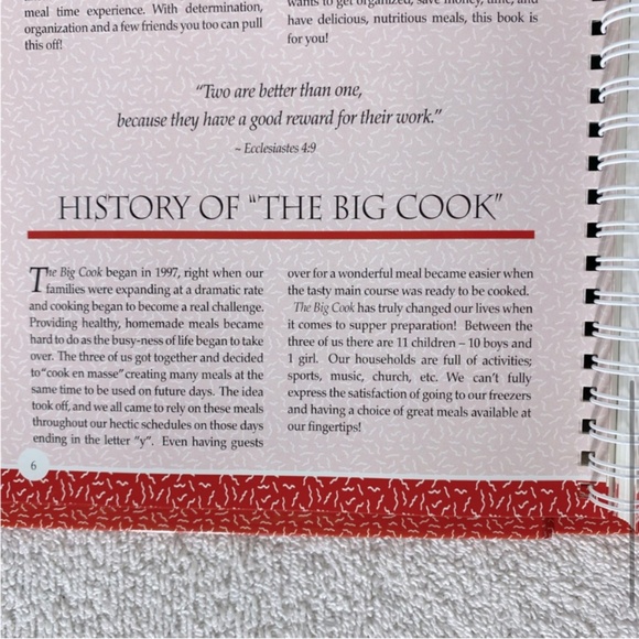 The Big Cook Hard Cover Cook Book Prepare 200 Meals In One Day - Picture 7 of 11